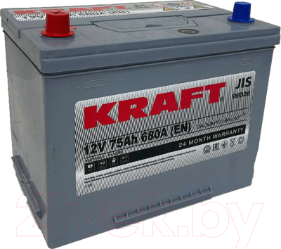 Автомобильный аккумулятор KrafT Asia 75 JL / S N50 070 11B09 (75 А/ч)