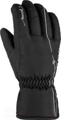 Перчатки лыжные Reusch Yana / 6131167-7702 (р-р 6.5, Black/Silver inch)