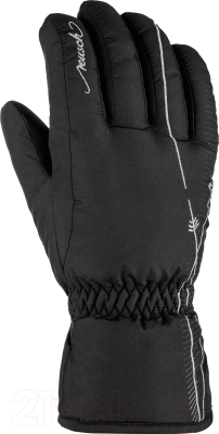 Перчатки лыжные Reusch Yana / 6131167-7702 (р-р 8.5, Black/Silver Inch)