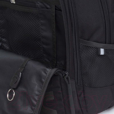 Рюкзак Grizzly RU-338-3  (черный/красный)
