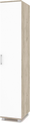 Шкаф-пенал Modern Ева Е11 (серый дуб/белый)