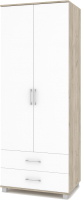 Шкаф Modern Ева Е23 (серый дуб/белый) - 