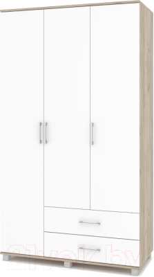 Шкаф Modern Ева Е33 (серый дуб/белый)