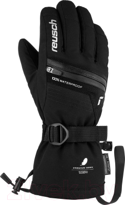 Перчатки лыжные Reusch Lando R-Tex Xt Junior / 6161243-7702 (р-р 6, Black/Silver inch)