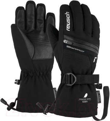 Перчатки лыжные Reusch Lando R-Tex Xt Junior / 6161243-7702 (р-р 6, Black/Silver inch)