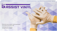 

Перчатки одноразовые 5 Assist, Vinyl Виниловые неопудренные