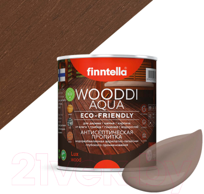 Пропитка для дерева Finntella Wooddi Aqua Tammi / F-28-0-1-FW157 (900мл)