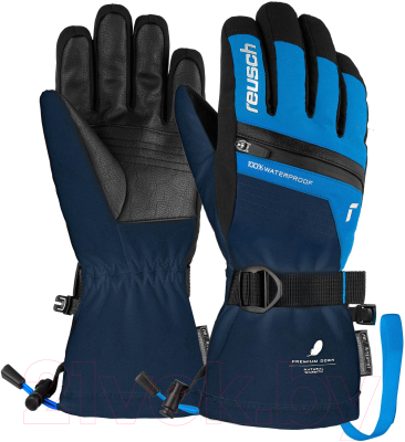 Перчатки лыжные Reusch Lando R-Tex Xt Junior Dress/ 6161243-4458 (р-р 5, Blue/Brilliant Blue)