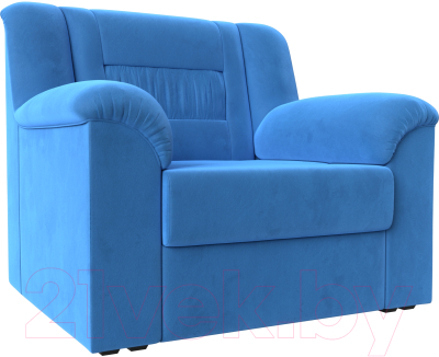 Кресло мягкое Лига Диванов Карелия 341 (велюр голубой)
