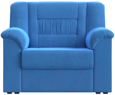 Кресло мягкое Лига Диванов Карелия 341 (велюр голубой)