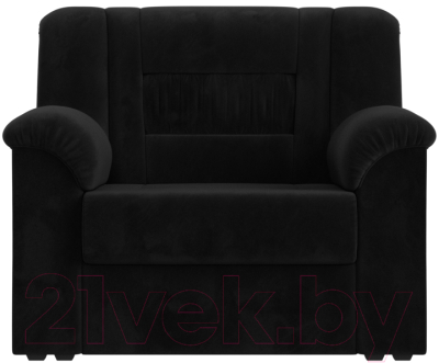 Кресло мягкое Лига Диванов Карелия 341 (велюр черный)