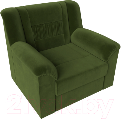 Кресло мягкое Лига Диванов Карелия 341 (микровельвет зеленый)