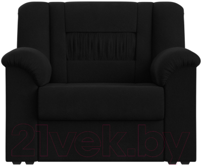 Кресло мягкое Лига Диванов Карелия 341 (микровельвет черный)