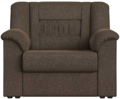 Кресло мягкое Лига Диванов Карелия 341 (рогожка коричневый)