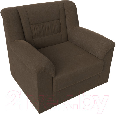 Кресло мягкое Лига Диванов Карелия 341 (рогожка коричневый)