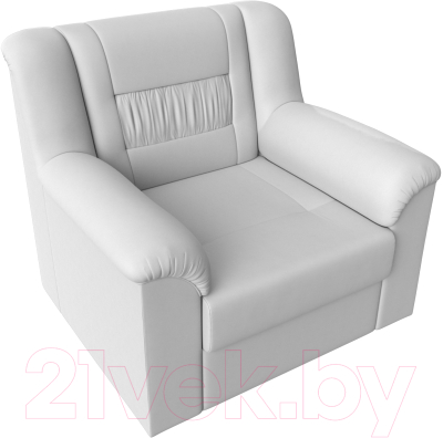 Кресло мягкое Лига Диванов Карелия 341 (экокожа белый)