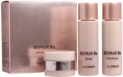 Набор косметики для лица The Saem Repair Rx Skin Care 3 Set Тонер+Эмульсия+Крем+Эссенция (31мл+31мл+10мл)