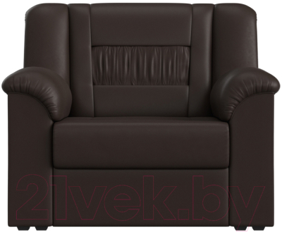 Кресло мягкое Лига Диванов Карелия 341 (экокожа коричневый)