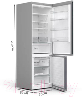 Холодильник с морозильником Bosch KGN49XLEA
