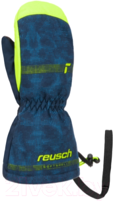Варежки лыжные Reusch Maxi R-Tex Xt / 6285515-4955 (р-р 1, Mitten Dress Blue/Safety Yellow)