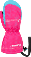 Варежки лыжные Reusch Maxi R-Tex Xt / 6285515-3305 (р-р 4, Mitten Knockout Pink/Bachelor Button) - 