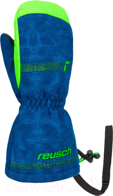 Варежки лыжные Reusch Maxi R-Tex Xt / 6285515-4507 (р-р 4, Mitten Surf The Web/Green Gecko)