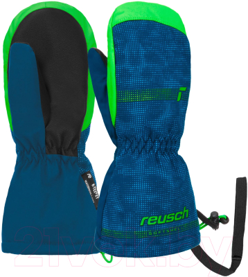 Варежки лыжные Reusch Maxi R-Tex Xt / 6285515-4507 (р-р 4, Mitten Surf The Web/Green Gecko)