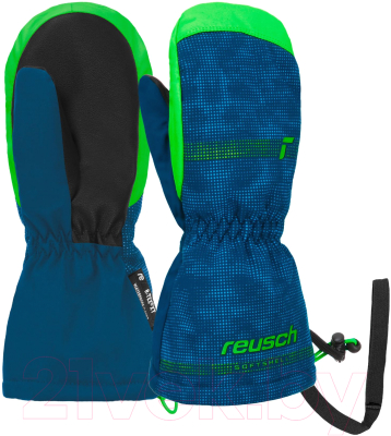 Варежки лыжные Reusch Maxi R-Tex Xt / 6285515-4507 (р-р 5, Mitten Surf The Web/Green Gecko)