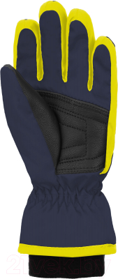 Перчатки лыжные Reusch Kids / 6285105-4955 (р-р 5, Dress Blue/Safety Yellow)