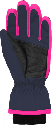 Перчатки лыжные Reusch Kids / 6285105-4540 (р-р 4, Dress Blue/Knockout Pink)