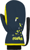 Варежки лыжные Reusch Kids Mitten / 6285405-4955 (р-р 5, Dress Blue/Safety Yellow) - 