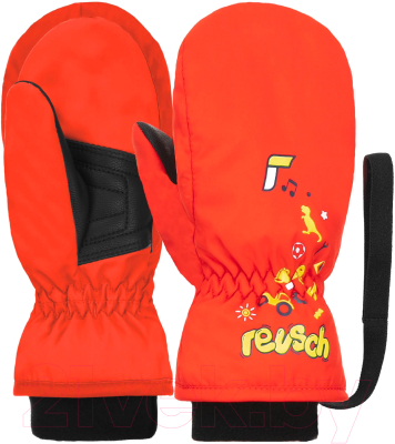 Варежки лыжные Reusch Kids Mitten / 6285405-3300 (р-р 5, Fire Red)