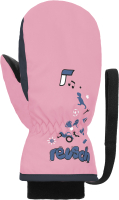 Варежки лыжные Reusch Kids Mitten / 6285405-3360 (р-р 5, Light Rose/Dress Blue) - 
