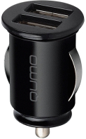 Адаптер питания автомобильный Qumo Energy Light Charger 0034 / Q32849 (черный) - 