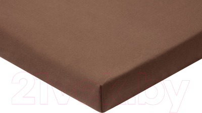 Простыня AlViTek Трикотажная на резинке 180x200 / ПТР-ШОК-180(180) (шоколад)