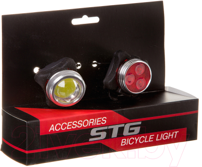 Набор фонарей для велосипеда STG TL5402C+TL5402 / Х88380