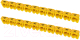Маркер кабельный TDM SQ0534-0013 (150шт, желтый) - 