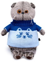 

Мягкая игрушка Budi Basa, Басик в свитере Кот / Ks30-207