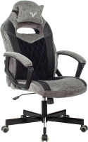 Кресло геймерское Бюрократ Zombie Viking 6 Knight Fabric (серый/черный) - 