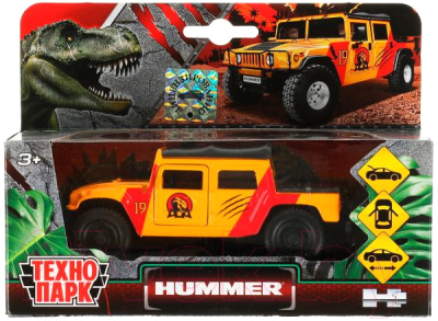 Автомобиль игрушечный Технопарк Hummer Пикап Динозавр / SB-18-09-H1-DINO(WB)
