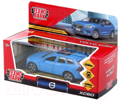 Автомобиль игрушечный Технопарк Volvo XC60 R-Design / XC60-12FIL-BU (матовый синий)