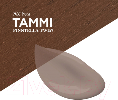 Пропитка для дерева Finntella Wooddi Aqua Tammi / F-28-0-3-FW157 (2.7л)