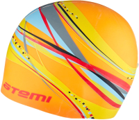 Шапочка для плавания Atemi PSC303 (оранжевый/графика) - 