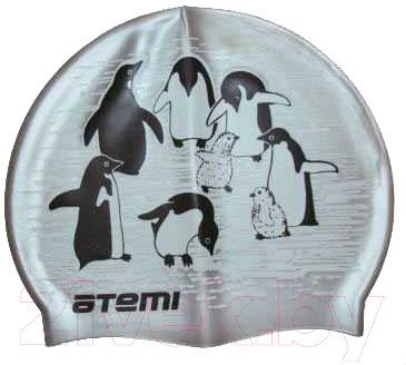 Шапочка для плавания Atemi PSC407 (пингвины)