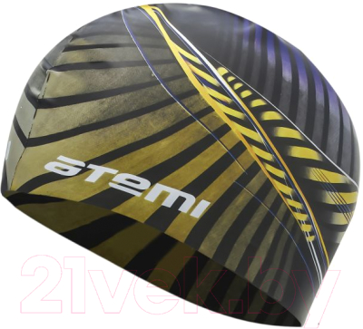 Шапочка для плавания Atemi PSC422 (черный/графика)