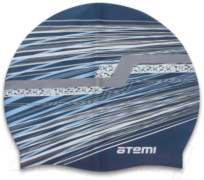 Шапочка для плавания Atemi PSC424 (синий/графика)