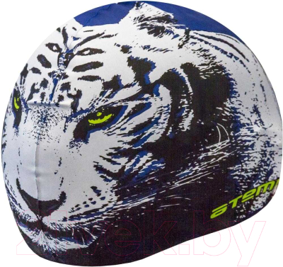 Шапочка для плавания Atemi PSC425 (синий/тигр)