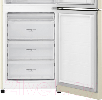 Холодильник с морозильником LG GA-B379SYUL