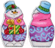 Набор для вышивания М.П.Студия Снеговик с подарками / Р-844М - 