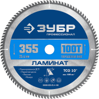 

Пильный диск Зубр, 36930-355-25.4-100